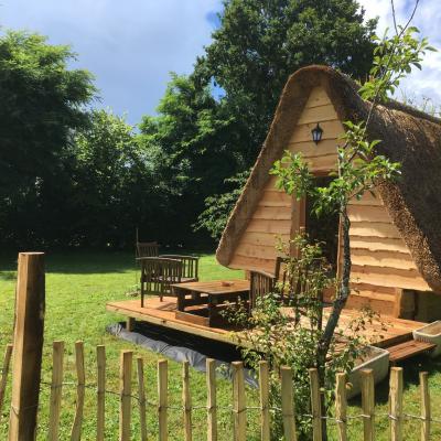 Une terrasse dans un cadre verdoyant et calme