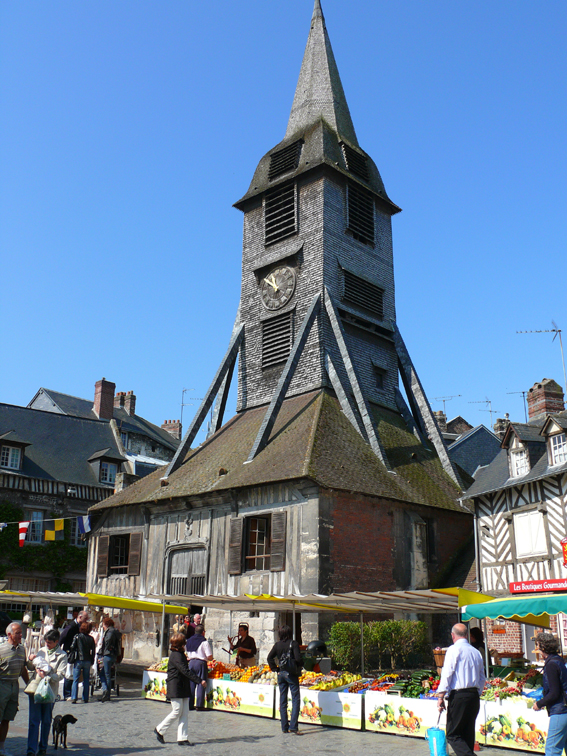 Marché traditionnel de Honfleur